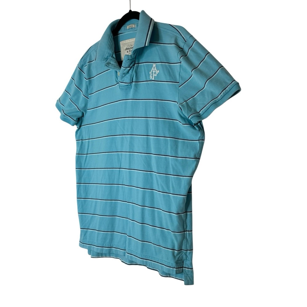 Abercrombie & Fitch A&F Short Sleeve Polo Shirt Mens XXL Top Tee Deer Logo - Picture 7 of 9